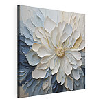 Tableaux Fleur blanche et bleue