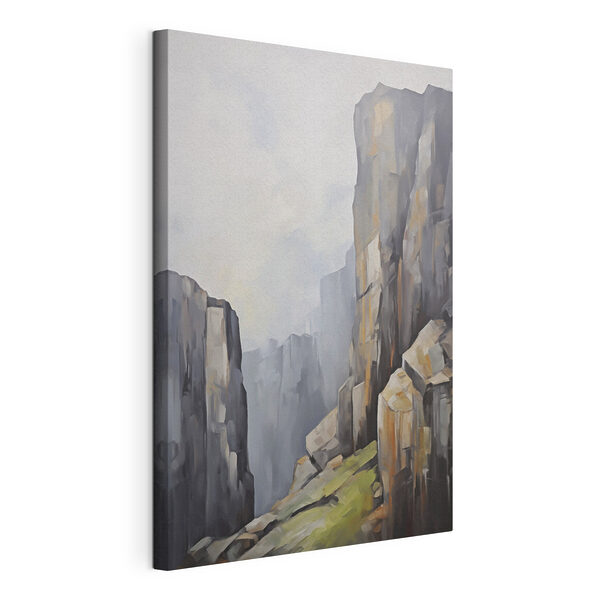 Tableaux Peinture représentant un canyon rocheux