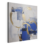 Tableaux Cercles abstraits en bleu et or