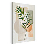 Tableaux Feuille verte sur fond blanc