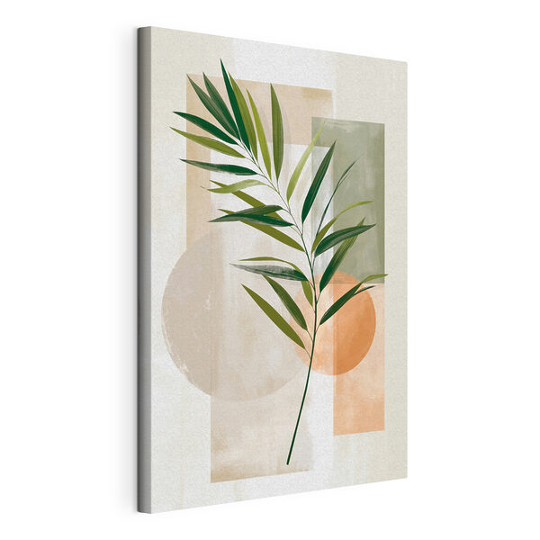 Feuille verte sur fond blanc Tableaux Feuille verte sur fond blanc