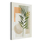Tableaux Plante avec des feuilles sur fond blanc