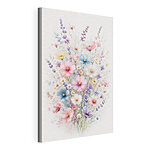 Tableaux Bouquet de fleurs sur fond blanc