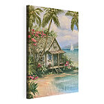 Tableaux Peinture représentant une maison sur une plage