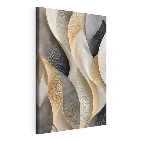 Des vagues de motifs élégants sur papier Tableaux Des vagues de motifs élégants sur papier
