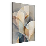 Tableaux Des courbes douces dans une palette de couleurs sobres