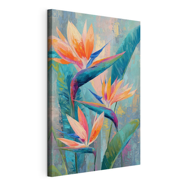 Peinture représentant des fleurs et des feuilles Tableaux Peinture représentant des fleurs et des feuilles