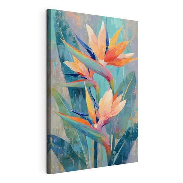 Peinture représentant des fleurs et des feuilles Tableaux Peinture représentant des fleurs et des feuilles