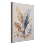 Tableaux Ensemble de plumes sur une surface blanche