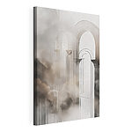 Tableaux Dessin représentant un bâtiment avec des arches et des nuages