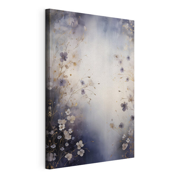 Tableaux Tableaux Peinture représentant des fleurs sur fond blanc (UGS : s50179)