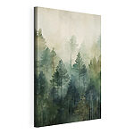 Tableaux Peinture représentant des arbres dans le brouillard