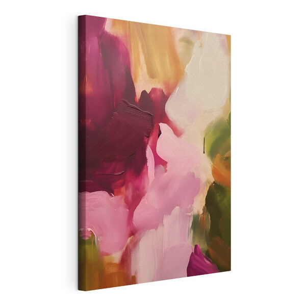 Tableaux Tableaux Peinture aux couleurs rose et verte (UGS : s46461)