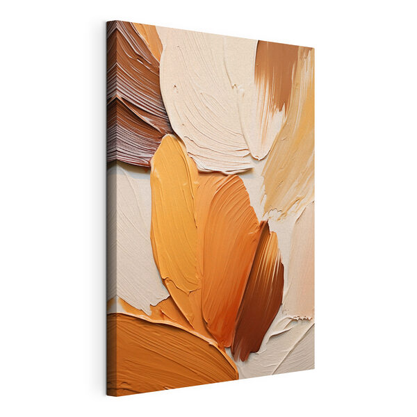 Des teintes chaudes se marient dans des coups de pinceau artistiques Tableaux Des teintes chaudes se marient dans des coups de pinceau artistiques