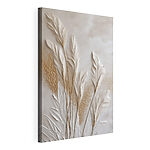 Tableaux Une plume blanche sur une surface blanche