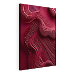 Tableaux Des lignes ondulées rouges sur une surface
