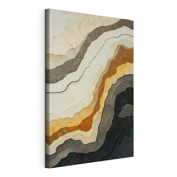 Tableaux - Les lignes fluides et les tons terreux se marient harmonieusement