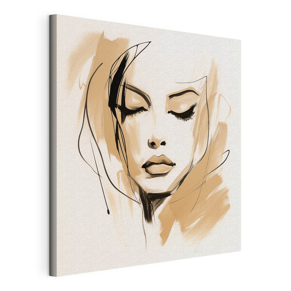 Dessin représentant le visage d'une femme Tableaux Dessin représentant le visage d'une femme