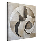 Tableaux Motif circulaire en noir et blanc