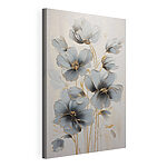 Tableaux Peinture représentant des fleurs sur un fond blanc