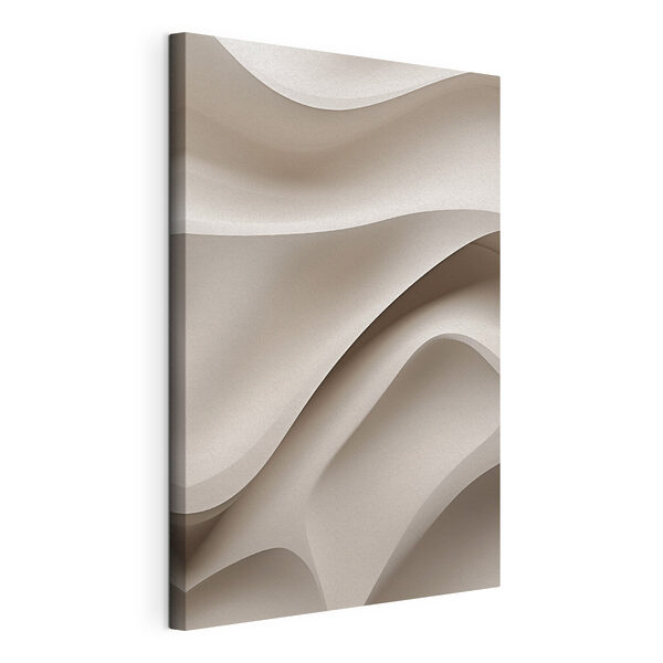 Tableaux Surface blanche ondulée avec un bord incurvé