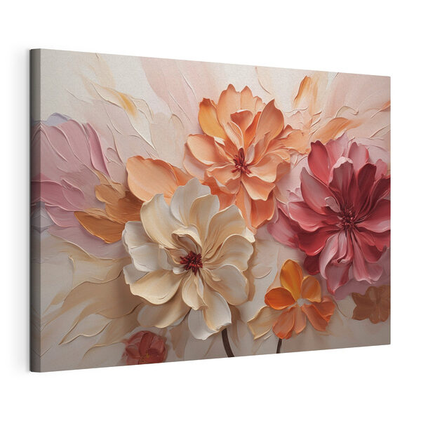 Tableaux Peinture représentant des fleurs sur un mur