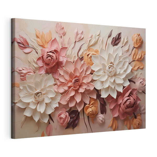 Tableaux Composition florale sur un mur