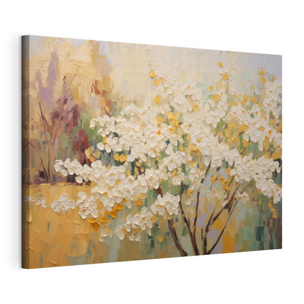 Tableaux Tableau représentant un arbre aux fleurs blanches