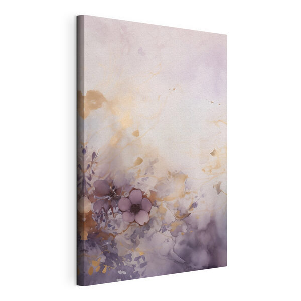 Tableaux Peinture représentant des fleurs sur un fond blanc