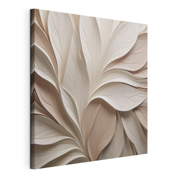 Tableaux Motif de feuille en papier inspiré de la nature