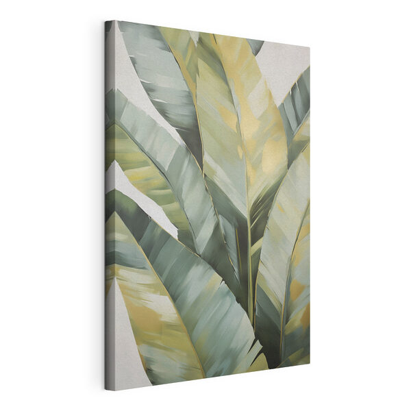 Tableaux Des feuilles luxuriantes aux teintes apaisantes
