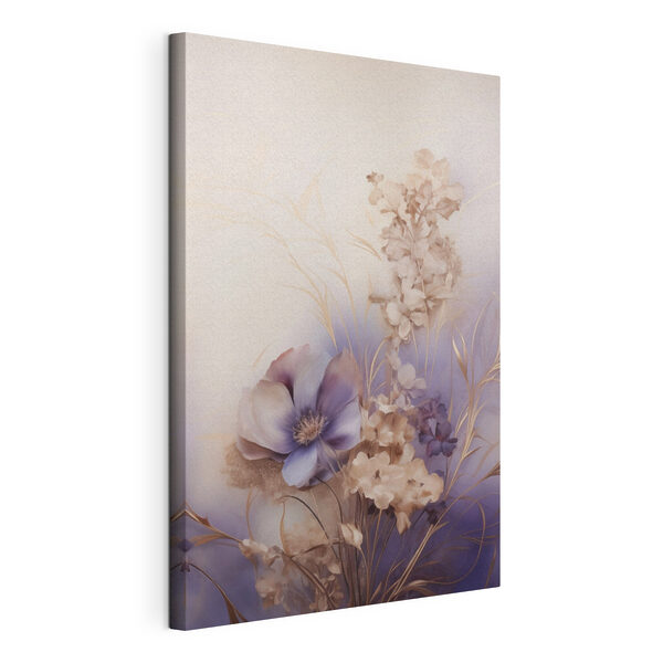 Tableaux Peinture représentant des fleurs sur fond blanc