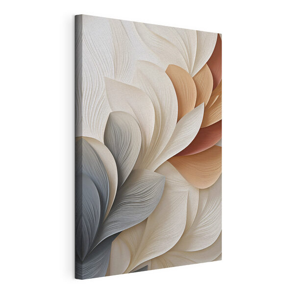 Tableaux Des formes fluides dans des tons doux et chaleureux