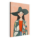 Tableaux Femme portant un chapeau et une veste