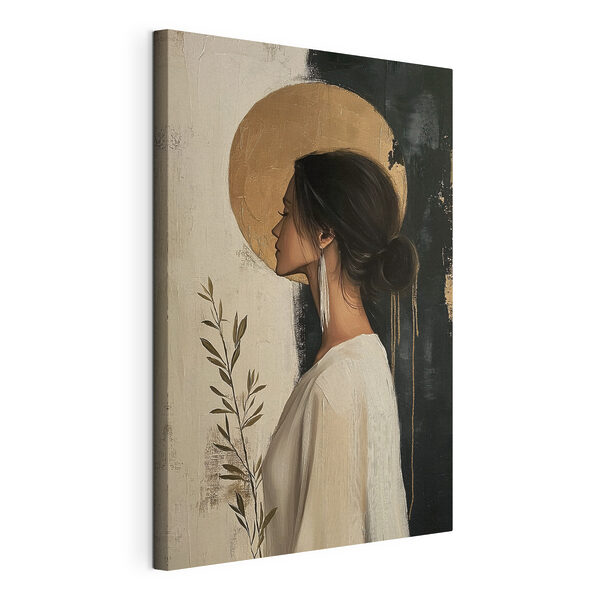 Une femme en robe blanche Tableaux Une femme en robe blanche