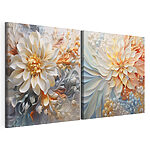 Impression sur toile modulaire Des pétales doux aux teintes pastel délicates