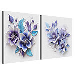 Impression sur toile modulaire Collage de fleurs