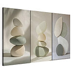 Impression sur toile modulaire Ensemble de sculptures de formes variées