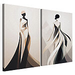 Impression sur toile modulaire Une femme en robe
