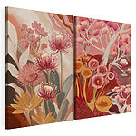 Impression sur toile modulaire Deux photos de fleurs