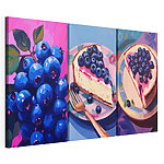 Impression sur toile modulaire Collage de myrtilles