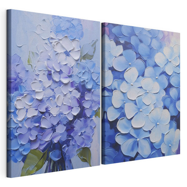 Impression sur toile modulaire Peinture de fleurs sur toile