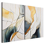 Impression sur toile modulaire Deux tableaux de couleurs différentes