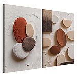Impression sur toile modulaire Des textures et des couleurs uniques en parfaite harmonie