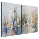 Impression sur toile modulaire Peinture représentant une ville