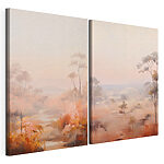 Impression sur toile modulaire Peinture représentant un paysage