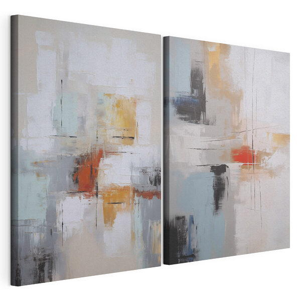 Impression sur toile modulaire Peinture de différentes couleurs