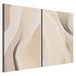 Impression sur toile modulaire Des courbes douces dans des tons chauds