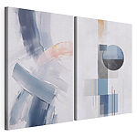 Impression sur toile modulaire Deux tableaux de couleurs différentes