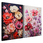 Impression sur toile modulaire Collage de fleurs